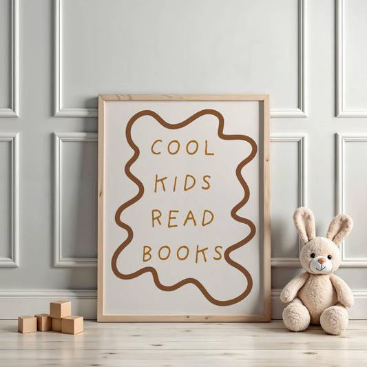 Cool Kids Read Books - Wavy Edition - Fine art print - Autumns Corner