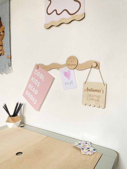 The Art Display Bar - Wavy - Ash - Autumns Corner