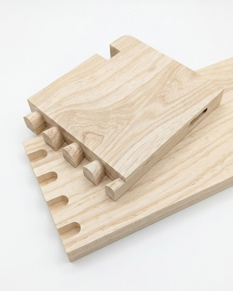 Autumns Corner Story Shelf - Solid Ash - Showcasing the Dovetail Joinery 