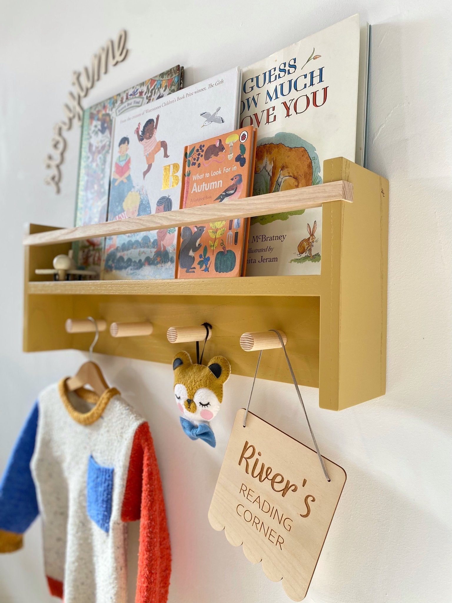 Autumns Corner - The Colour Pop Peg Rail Bookshelf - Autumns Corner