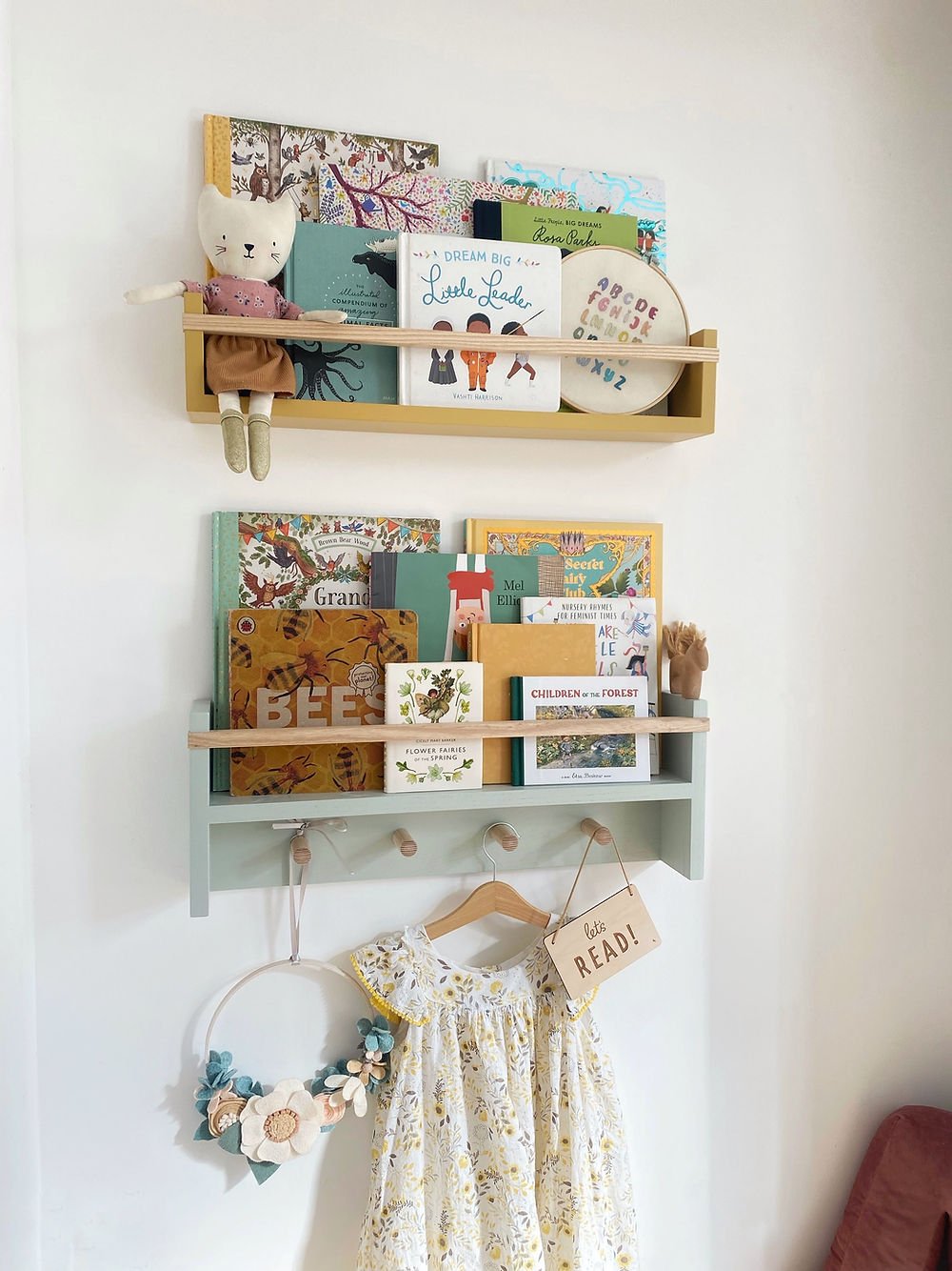 Autumns Corner - The Colour Pop Peg Rail Bookshelf - Autumns Corner