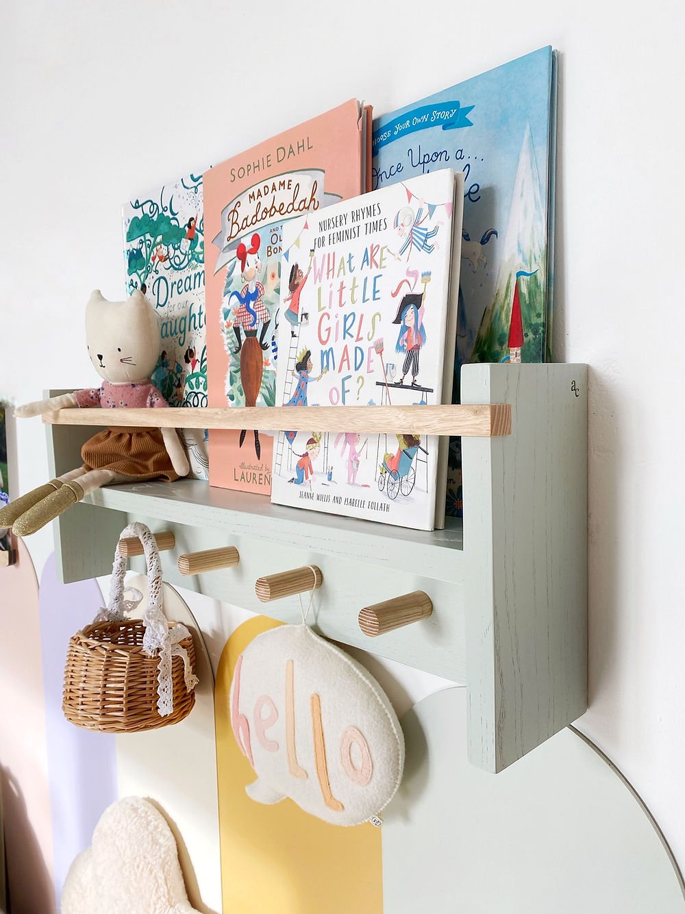 Autumns Corner - The Colour Pop Peg Rail Bookshelf - Autumns Corner