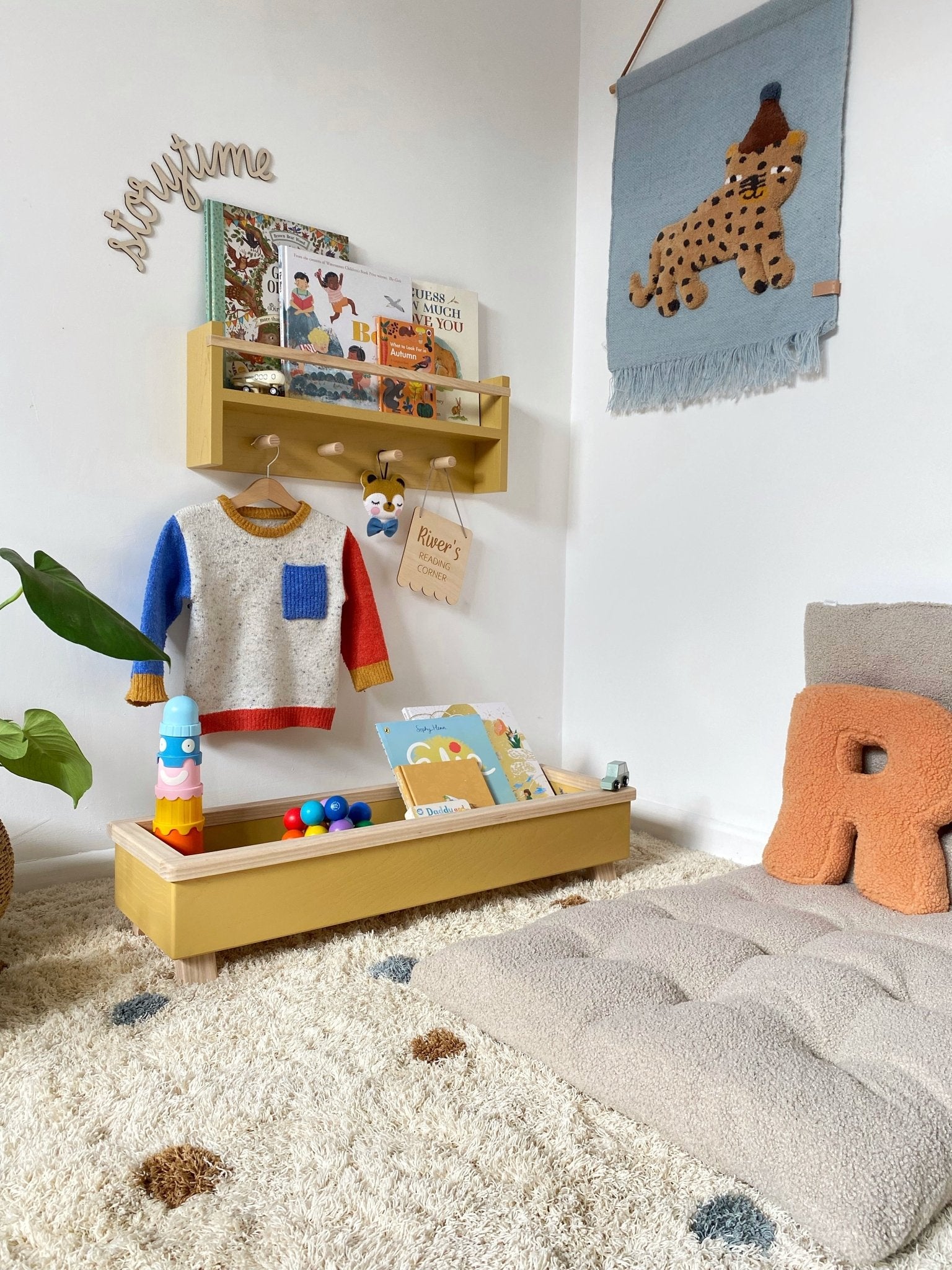 Autumns Corner - The Colour Pop Peg Rail Bookshelf - Autumns Corner