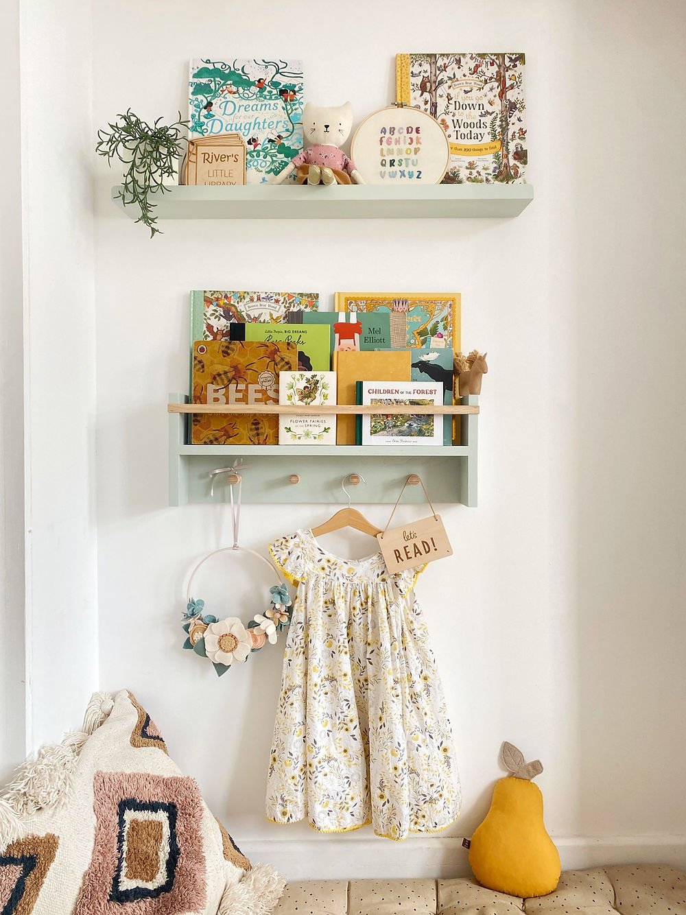 Autumns Corner - The Colour Pop Peg Rail Bookshelf - Autumns Corner