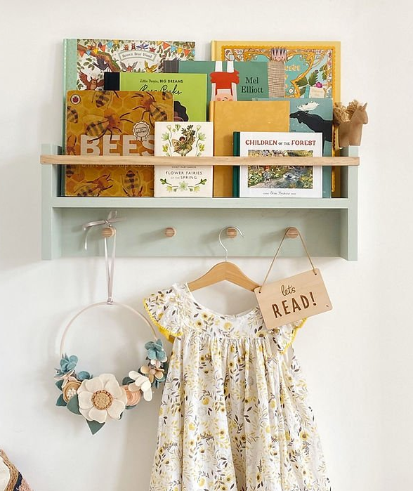 Autumns Corner - The Colour Pop Peg Rail Bookshelf