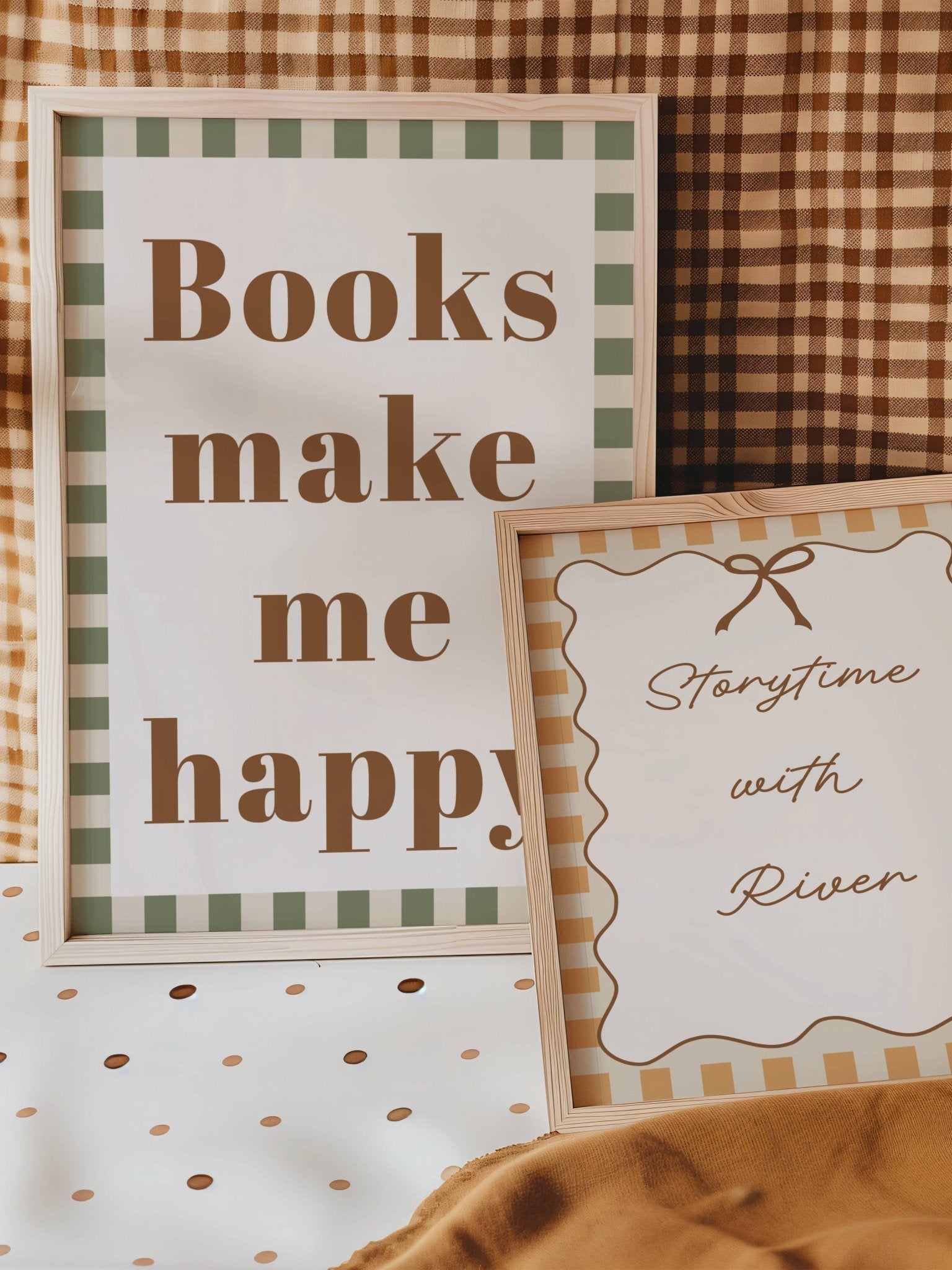 Books make me happy - Checkerboard Edition - Autumns Corner