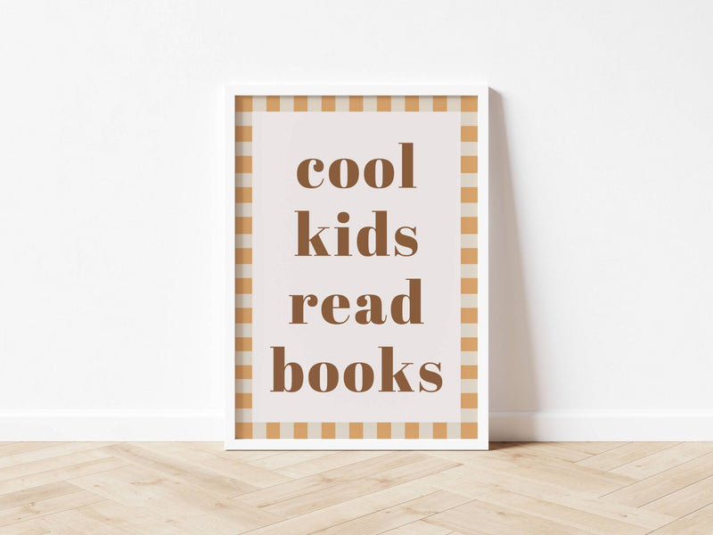 cool kids read books - Checkerboard Edition - Autumns Corner