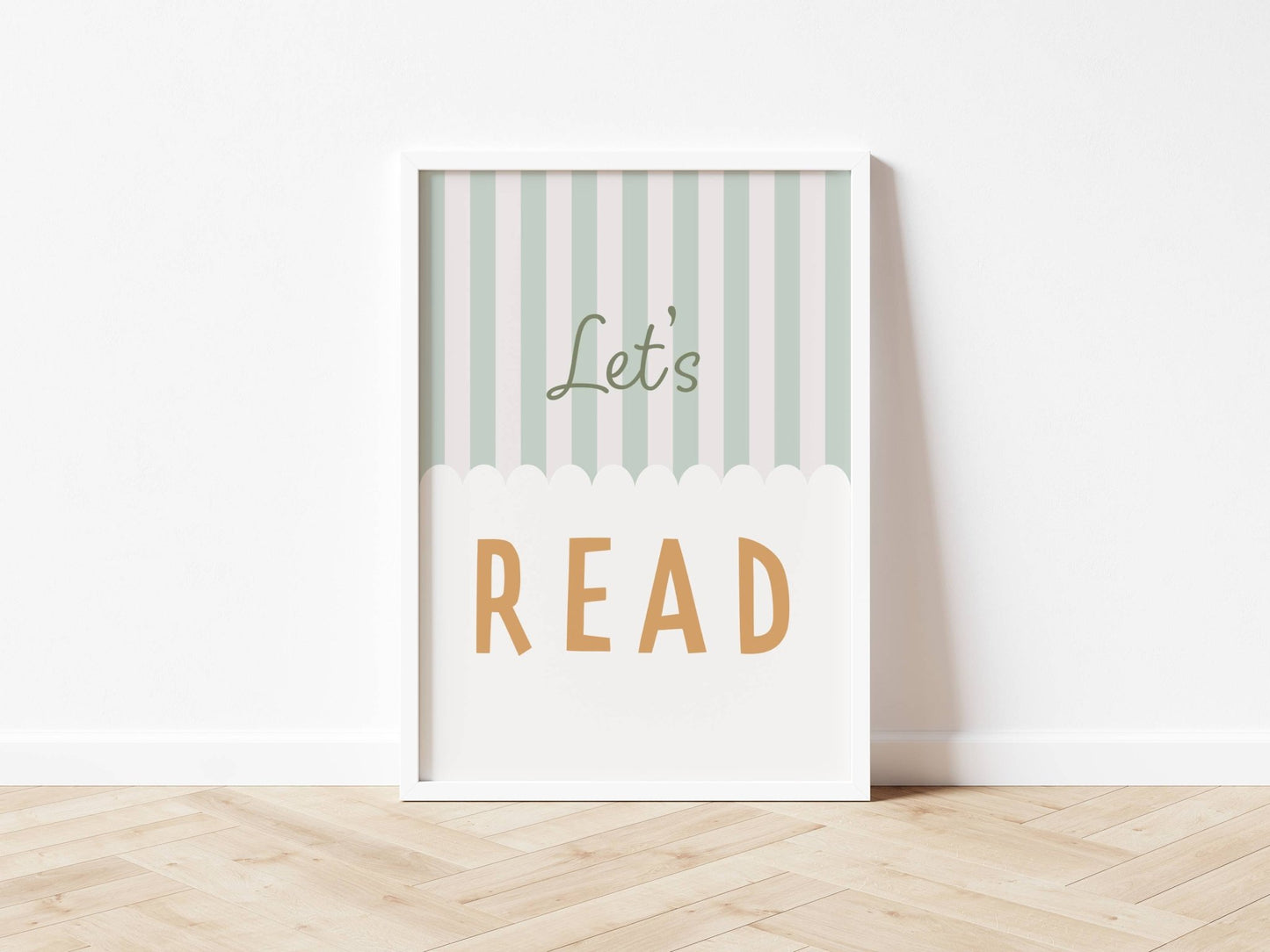Let's Read - Stripy Edition - Fine art print - Autumns Corner