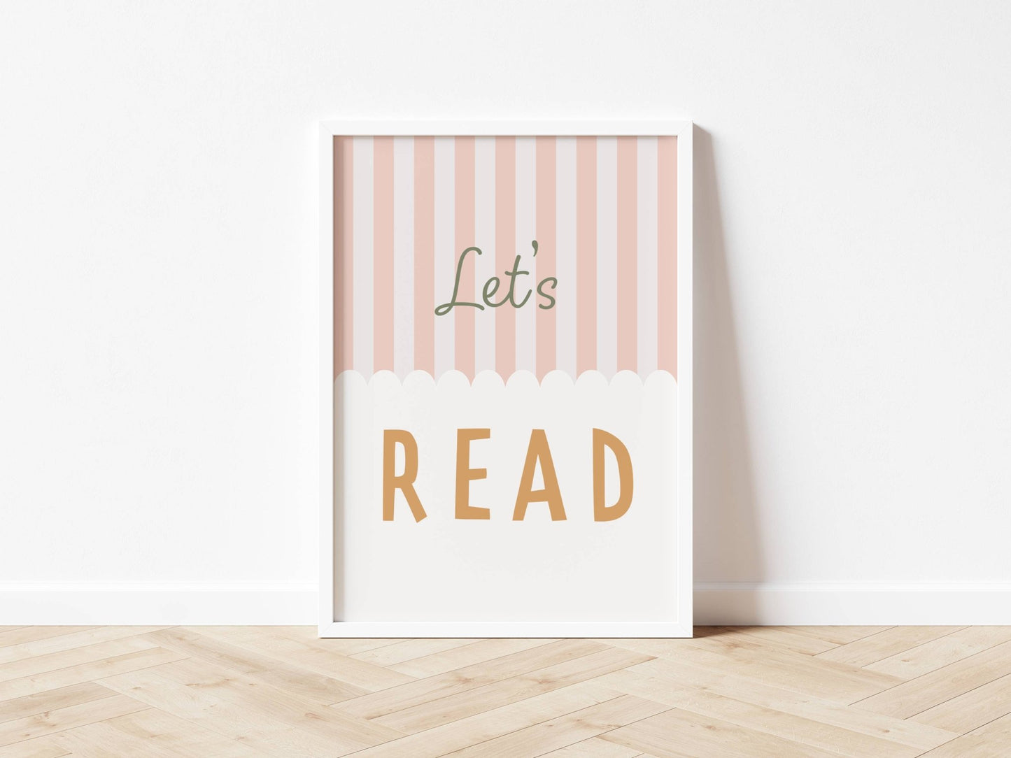 Let's Read - Stripy Edition - Fine art print - Autumns Corner