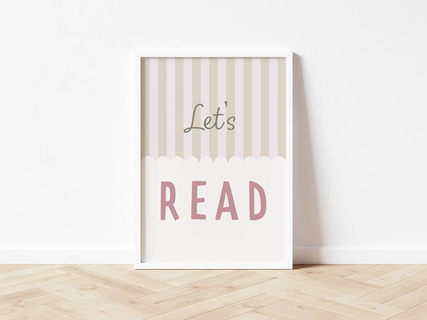 Let's Read - Stripy Edition - Fine art print - Autumns Corner
