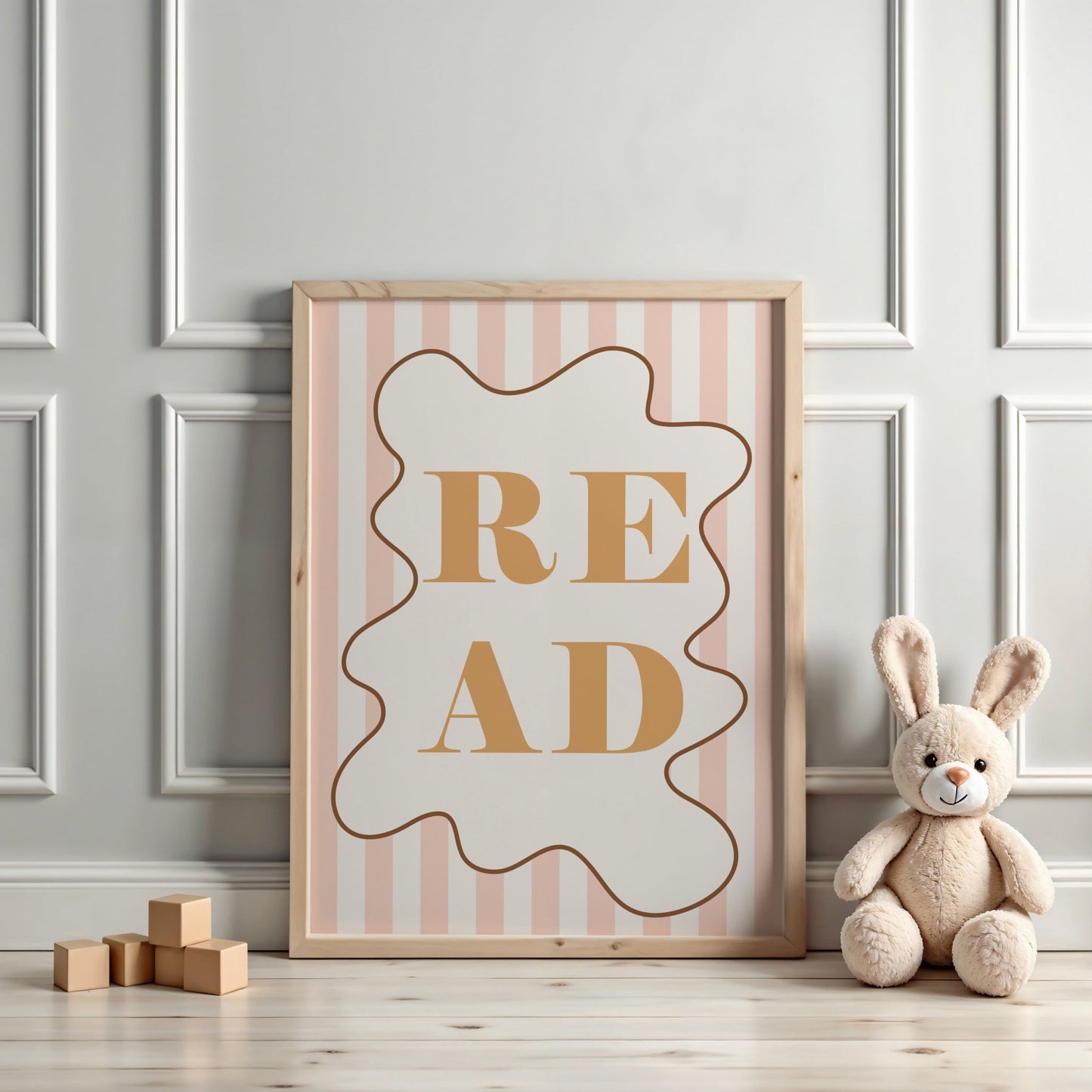 READ - Stripy Edition - Fine Art Print - Autumns Corner