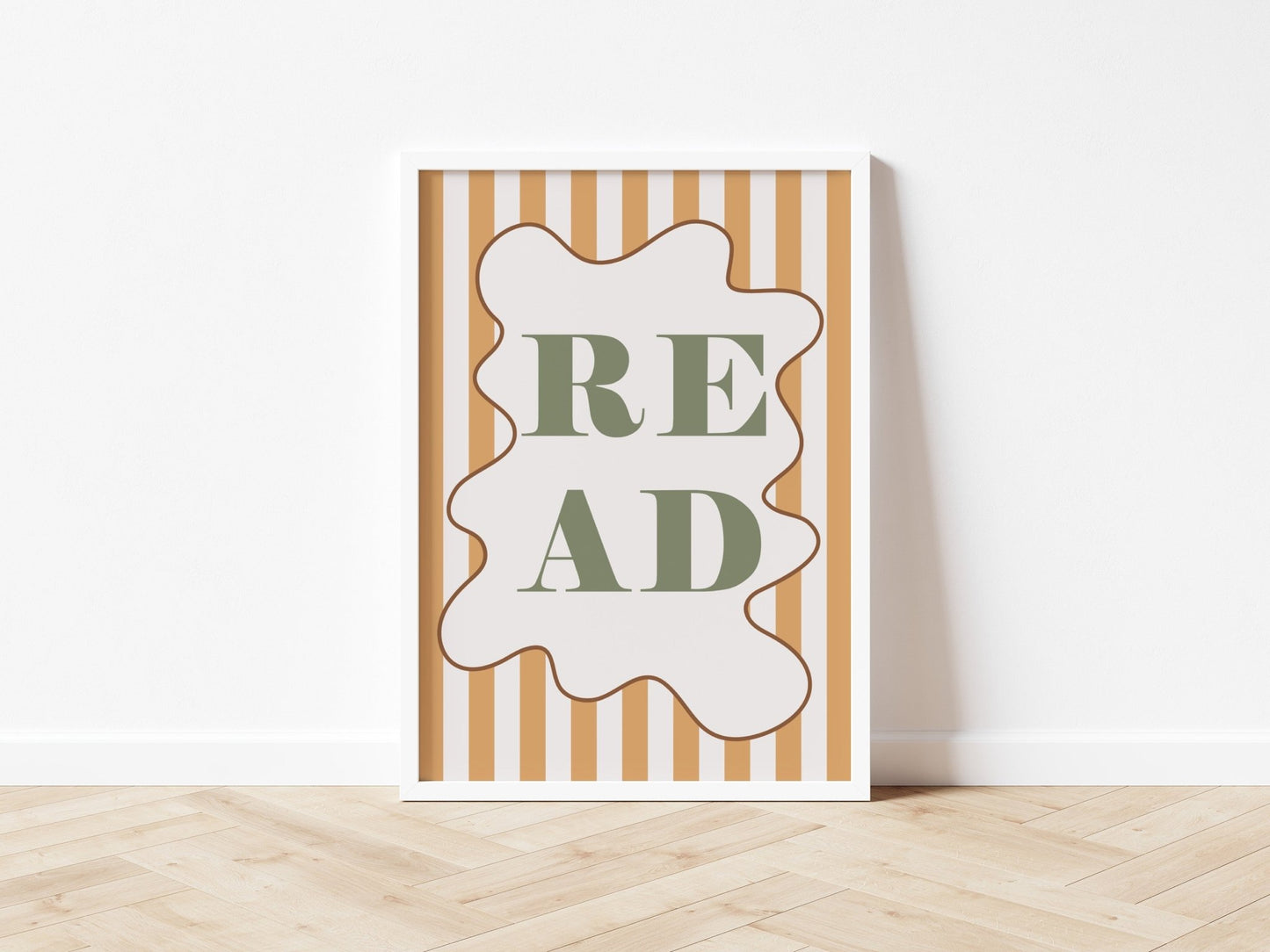 READ - Stripy Edition - Fine Art Print - Autumns Corner