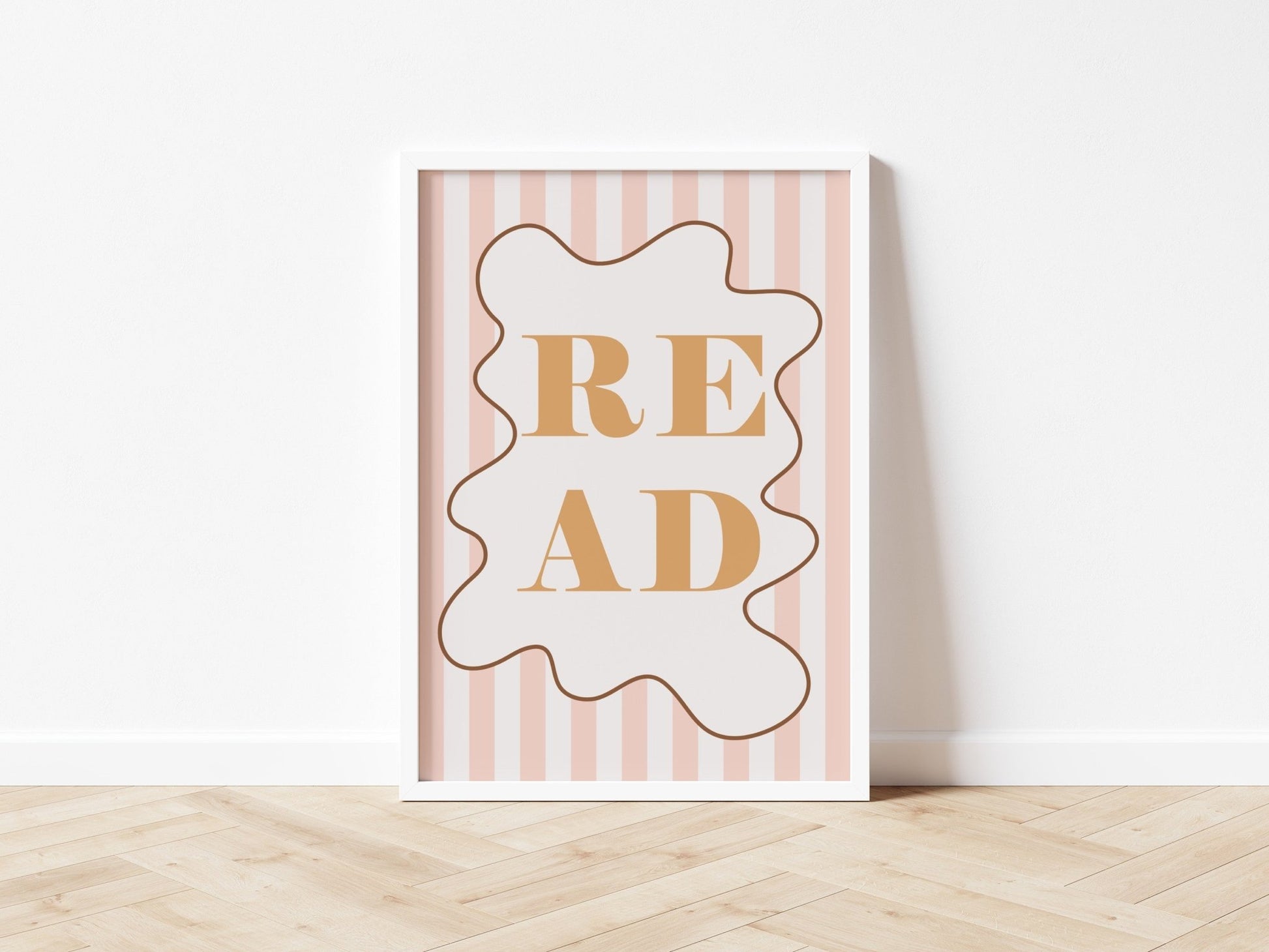 READ - Stripy Edition - Fine Art Print - Autumns Corner