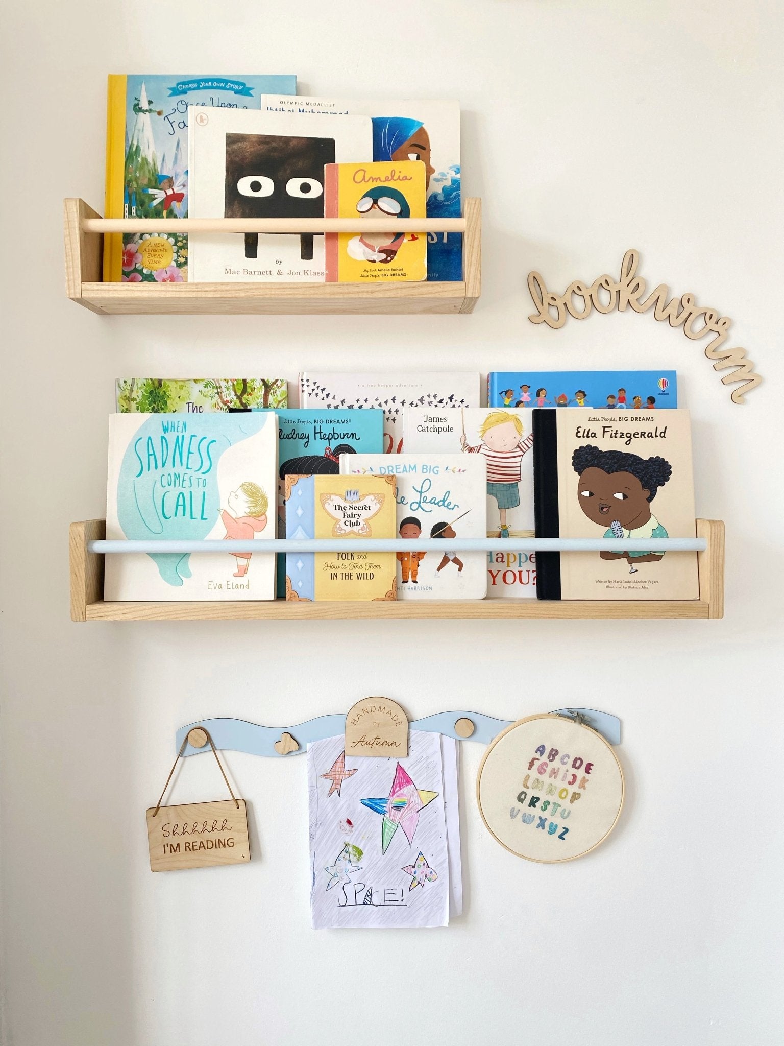 The A.C Bookworm Wall Sign - Autumns Corner